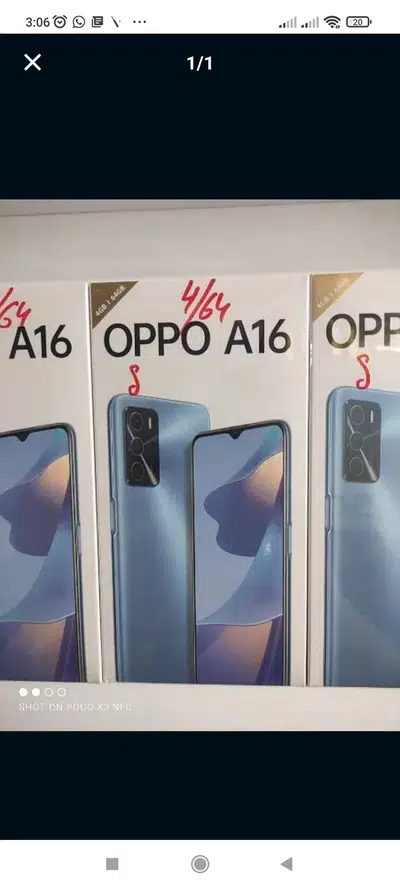 OPPO A16 4GB/64GB ALL۔COLORS AVAILABLE HERE