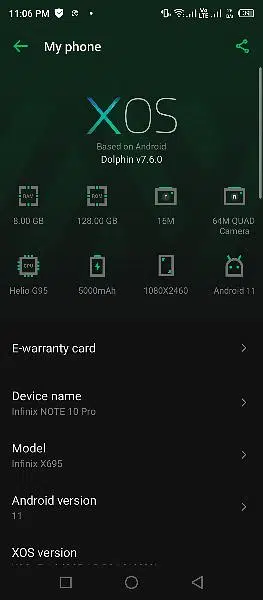 Infinix Note 10 Pro 10 bye 10 All Okay