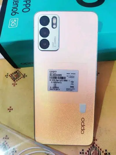 Oppo Reno 6 5G 8/128 GB 0343=4865070 call me WhatsApp number