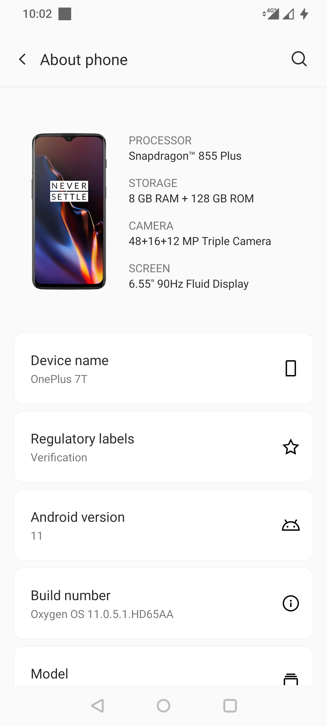 Oneplus7T All sensor okey 90Fps with original battery 