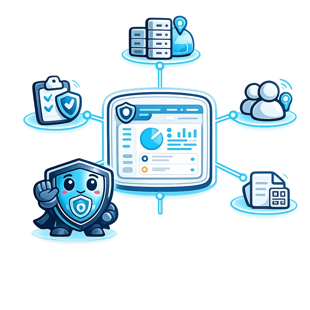 Servers, a billing panel and customer accounts making up a complete VPN service